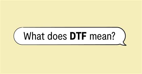 slang dtf|dft slang.